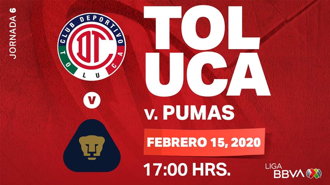 Toluca FC VS Pumas, precios, horario y posible alineación