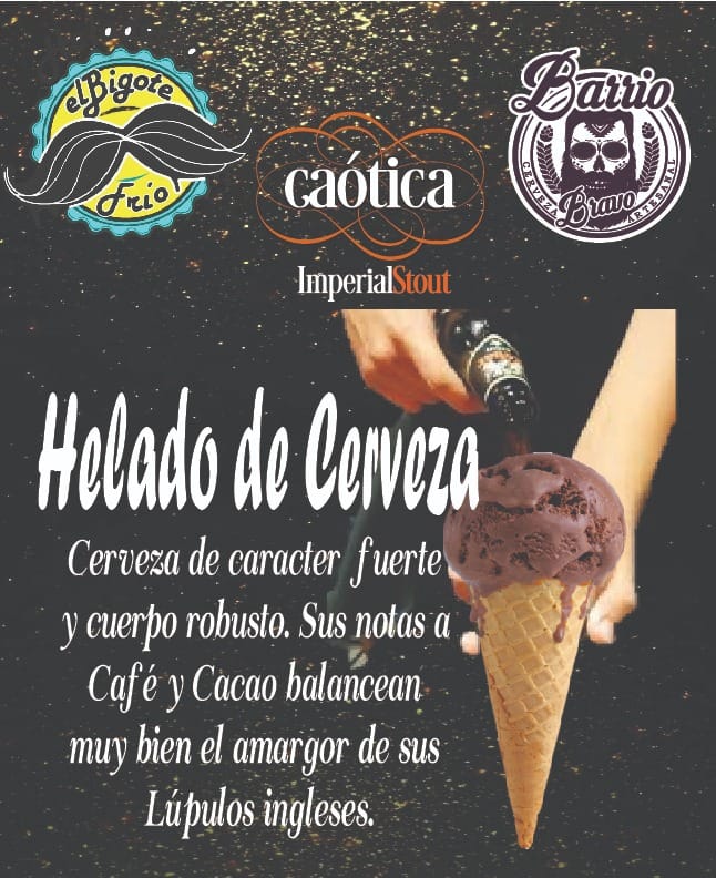 Helado de cerveza, la nueva creación de una heladería de Toluca