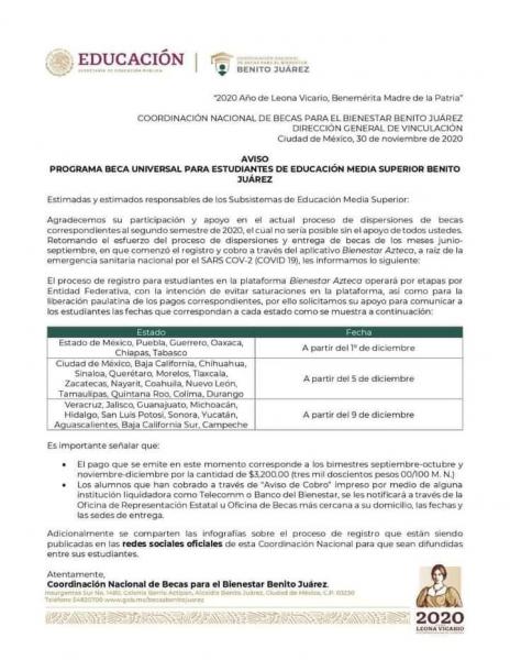 Coordinación Nacional de Becas para el Bienestar Benito